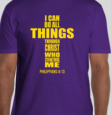 I Can Do All Things Through CHRIST Who Strengthens Me T-shirt Cross Christian picture