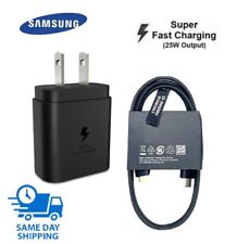 OEM Samsung 25W Type USB-C Super Fast Wall Charger Cable Galaxy S22 S21 Ultra FE picture