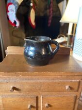 AMERICAN DATED 1903 MINIATURE STONEWARE POURING PITCHER picture