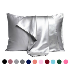 Blowout sale - 100% POLYESTER Silk Pillowcase-19 Momme - silk both sides/Single picture