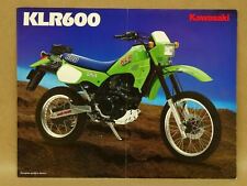 Vtg 1985 Kawasaki Motorcycle Dirt Bike Brochure KLR600 B1 KLR 600 Specifications picture