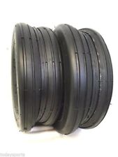 TWO New 13X6.50-6 Lawn Mower Rib Tires 4 ply Smooth Ribbed  picture