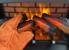 Leather * Insulated * Fireplace * Stove Hearth * Gloves 1 Pair *  picture