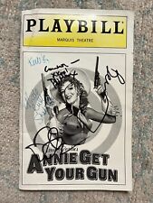 Annie Get Your Gun Playbill Signed by Actors Bernadette Peters 1999 picture