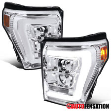 Fit 2011-2016 Ford F250 F350 Super Duty LED Bar Projector Headlights Lamps 11-16 picture