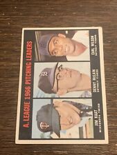 1967 TOPPS JIM KAAT DENNY MCLAIN #235 TWINS VG-EX+ OR BETTER AL LEADERS picture