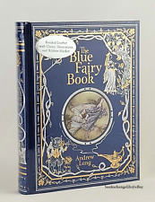 THE BLUE FAIRY BOOK Andrew Lang Illustrated Bonded Leather Gilded Pages *SEALED* picture