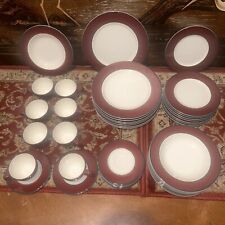 40 Pieces Pagnossin Treviso Set Red Italy 8-5 piece settings Perfect Condition picture