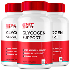 (3 Pack) Sweet Relief Glycogen Blood Support Supplement Capsules (180 Capsules) picture