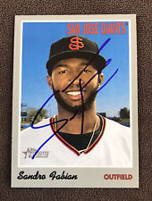 Sandro Fabian Signed 2019 Topps Heritage Minors Autographed Card Auto SF Giants picture
