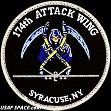 USAF 174TH ATTACK WING - MQ-9 REAPER UAV - SYRACUSE, NY ANG - ORIGINAL VEL PATCH picture