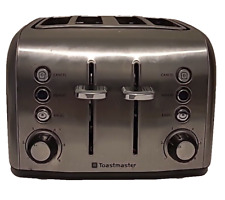 Toastmaster Stainless 4 Slice Toaster Babel TM 43TS Retro Tested Works picture