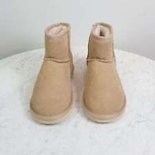 [ SEVEN STEPS ] Womens Suede Leather Wool Lined Boots Shoes | Size 7 picture
