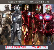 ZD LED Light Up Iron Man MK1 MK2 MK5 Mk4 Action Figure Collection New In Box picture