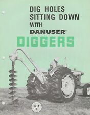 Danuser Diggers Post Hole Digger Showroom Sales Brochure Model F8 & 8700 picture