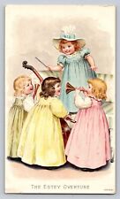Estey Overture Children Girls Playing Band Music P390 picture