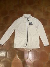 Team USA Olympics Unisex Adult Large BDA Track Jacket White Full Zip Pockets picture