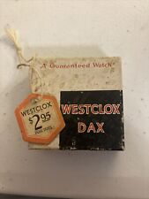 Wesclox Original Shipping Box Dax Model #600, w/Price Tag, Sold As Is With NR picture