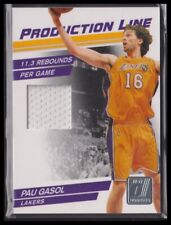 2010-11 Donruss #25 Pau Gasol Production Line Materials #/399 Los Angeles Lakers picture