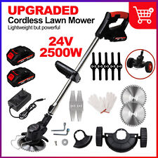 Cordless Weed Eater Electric Brush Cutter Lawn Edger Grass String Trimmer 2500W picture