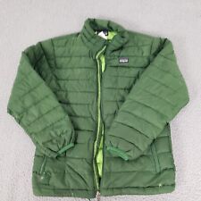 Patagonia Jacket Boys Large Green Down Sweater Puffer Outdoor Kids L picture