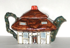 Antique Vintage John Maddock Royal Vitreous Small Rustic Tea Pot England picture