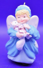1998 Hallmark Keepsake Christmas Ornament Guardian Friend angel with white cat picture