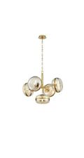 Eurofase 5 Light Chandelier, Ancient Brass/Champagne - 38129-018 picture