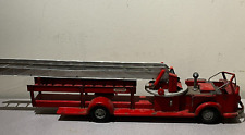 Vintage Doepke Rossmoyne Model Toys Aerial Ladder Fire Truck Pressed Steel picture