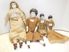 4 Antique 1860's to 1880's Porcelain & Bisque Dolls picture