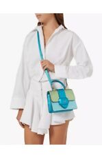 💚 Kate Spade  Bijou Metallic Colorblocked Mini Top-handle Bag Purse Crossbody picture