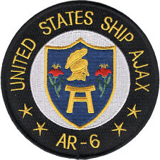 AR-6 USS Ajax Auxiliary Repair Tender Ship Patch - Version B picture