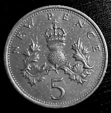 1969 UK 5 New Pence Coin, Elizabeth II - Combined Shipping Available P1-20 picture