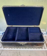Vintage Sheridan Silver Plated Jewelry Box 10.25” Diameter 5.1 Lbs C-1970 picture