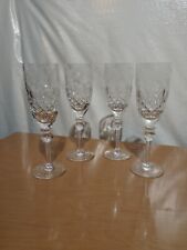 Rogaska Gallia Pattern Crystal Champagne Flutes Set of 4 picture