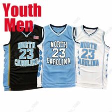 Throwback North Carolina #23 Jordan Basketball Jersey Sewn Youth and Adult Size picture