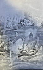 1898 Spanish Armada Philip II illustrated picture