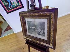 Print Forgiven/damaged frame/ late 1800s as found /great to restore. picture