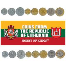 Lithuanian 8 Coin Set 1 2 5 10 20 50 Centu 1 2 Litai | Lithuania | 1991 - 2014 picture
