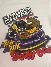 RARE Vintage 1996 Scooby Doo Wacky Racing Bootleg Shirt Medium Test Print Back  picture
