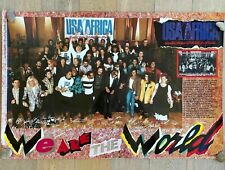 VINTAGE 1985 MICHEAL JACKSON “WE ARE THE WORLD” Verkerke Poster MINT IN PLASTIC picture