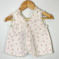 Vintage 1960's Baby Bliss Top CottageCore Prairie Baby Top Pink 6-9 Months Size picture