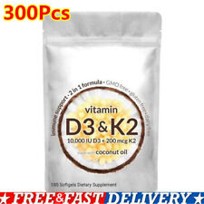 Vitamin D3 K2 Supplement Softgels 300 PCS Capsules picture
