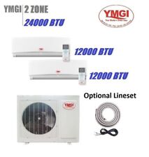 Heating Cooling 24000 BTU 2 Zone Ductless Mini Split Air Conditioner YMGI LKS87 picture