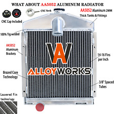 4 Row Radiator For International Farmall A-1 AV AV-1 100 130 200 230 Super A/C picture