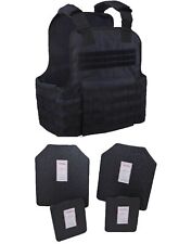 Tactical Scorpion Body Armor Muircat 11x14 Carrier + Level IIIA Plates | Black picture