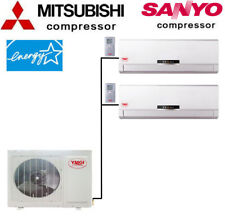 21-22 SEER Dual 2 Zone Ductless Mini Split Air Conditioner Heat Pump, YMGI picture