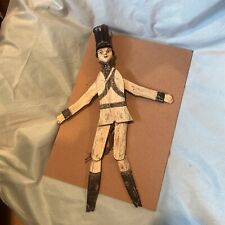 19Th Century American Folk Art Toy Soldier Wooden Two Sided picture