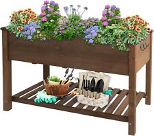 Petscosset Raised Garden Bed Gardening Elevated Wood Planter for Vegetables  picture
