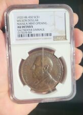 1920 Philippines WILSON Dollar MANILA MINT Opening Bronze-  527a picture